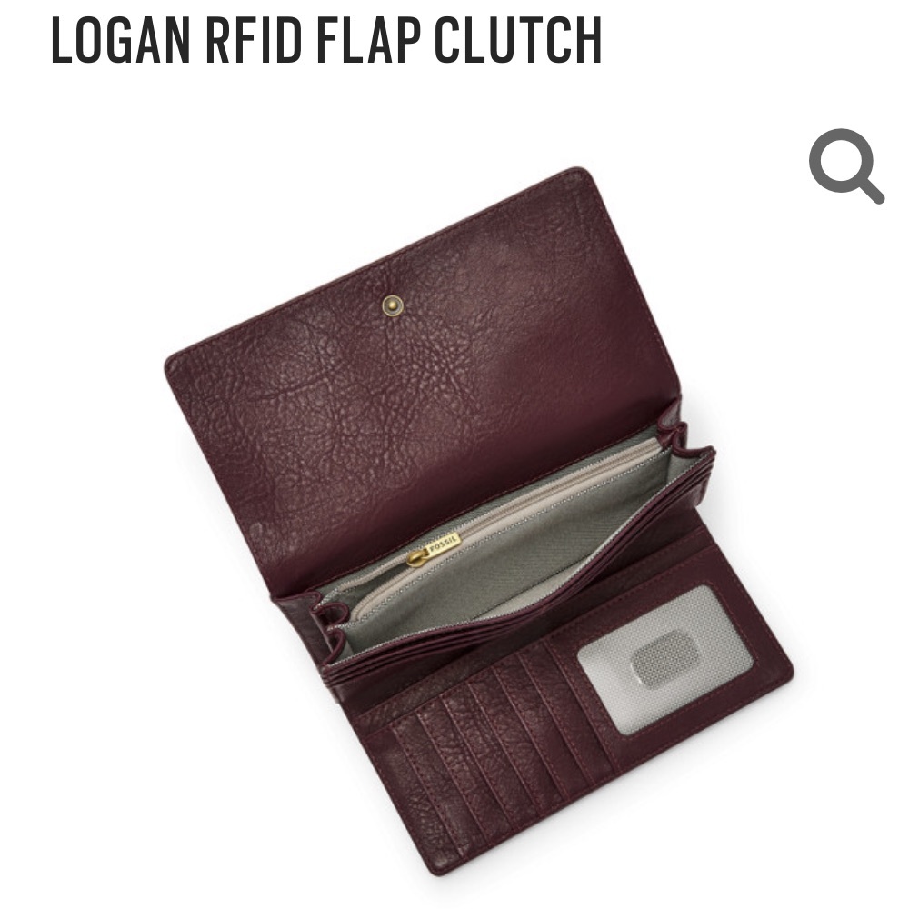 Last Fossil Set! Leather Logan Wallet & Crossbody! - Picture 4 of 8